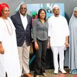 L-R; Ex-Minister, Dr Josephine Anenih, Guest Speaker, Dr Mohammed Aliu Momoh, Dr Joe Okei-Odumakin,Felix King, Hajia Aisha Yesufu at the African Widows Summit.
