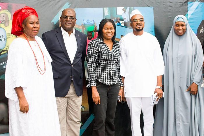 L-R; Ex-Minister, Dr Josephine Anenih, Guest Speaker, Dr Mohammed Aliu Momoh, Dr Joe Okei-Odumakin,Felix King, Hajia Aisha Yesufu at the African Widows Summit.