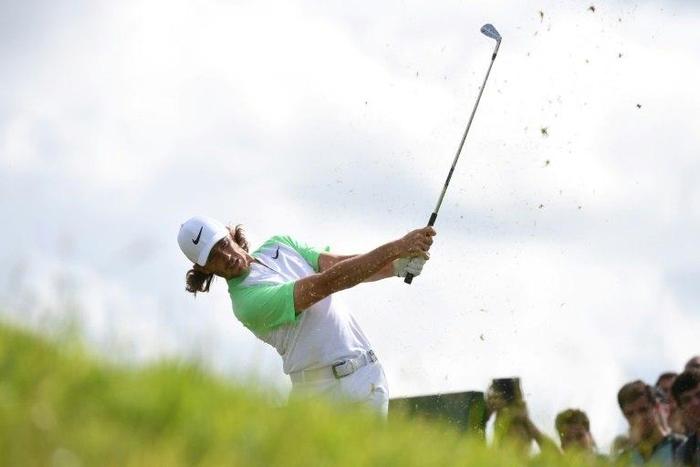 British player Tommy Fleetwood competes during the French Open on July 2, 2017
