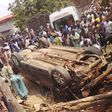 The scene of the fatal accident in Lagos