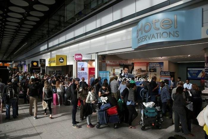 Passengers are stranded after British Airways cancels flights from Heathrow Airport and Gatwick