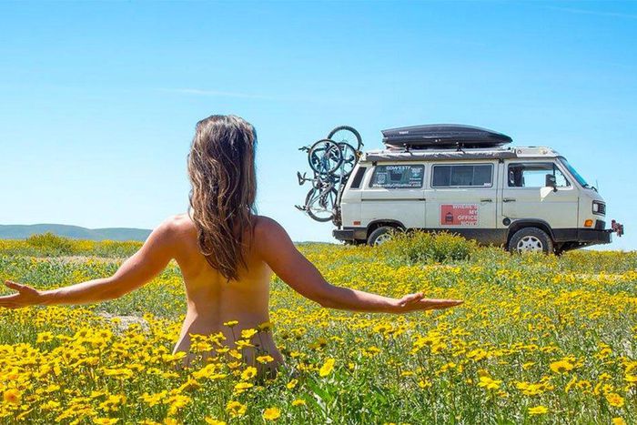 Couple makes living off taking pictures of their van.