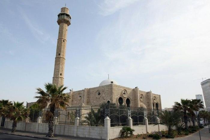 A view of a mosque in the ancient Israeli port city of Jaffa