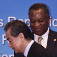 Foreign ministers Geoffrey Onyeama and Wang Yi