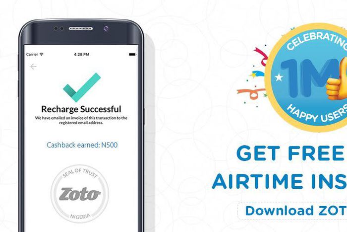 Zoto is making Nigerians smile with N500 awoof credit