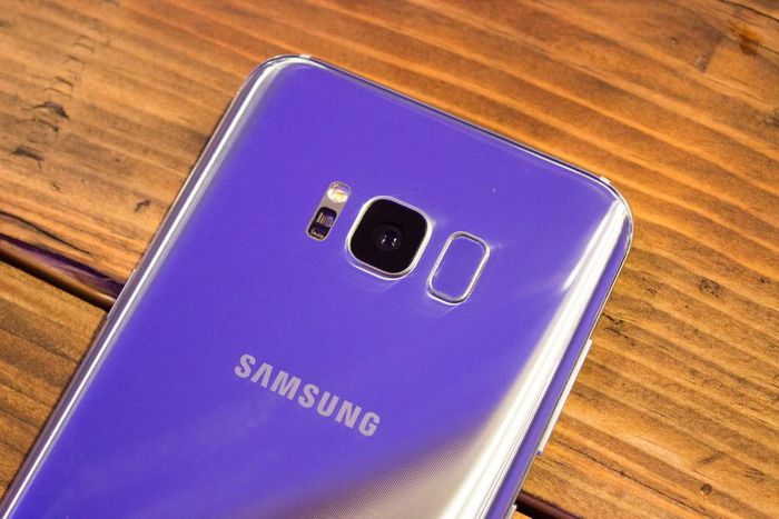 Samsung moved the fingerprint reader to the back on the Galaxy S8, just to the right of the camera.