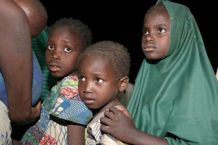 Children at an IDP camp in Yola, Nasarawa State.