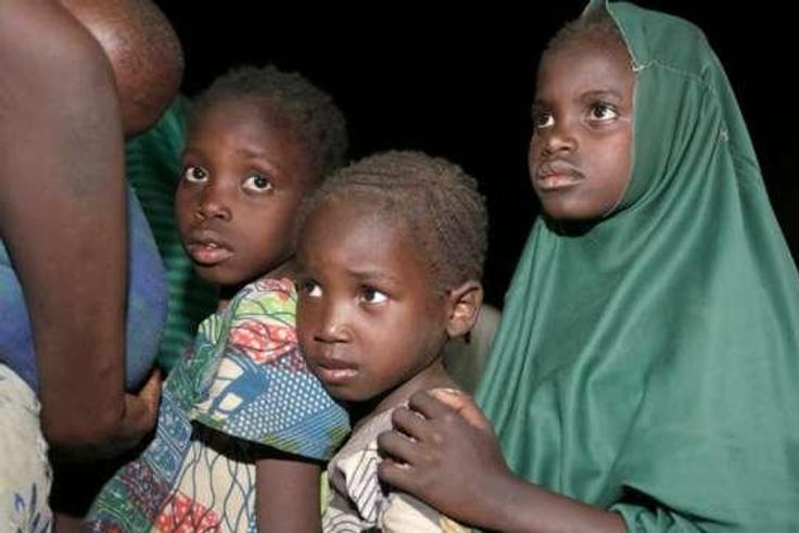 Children at an IDP camp in Yola, Nasarawa State.