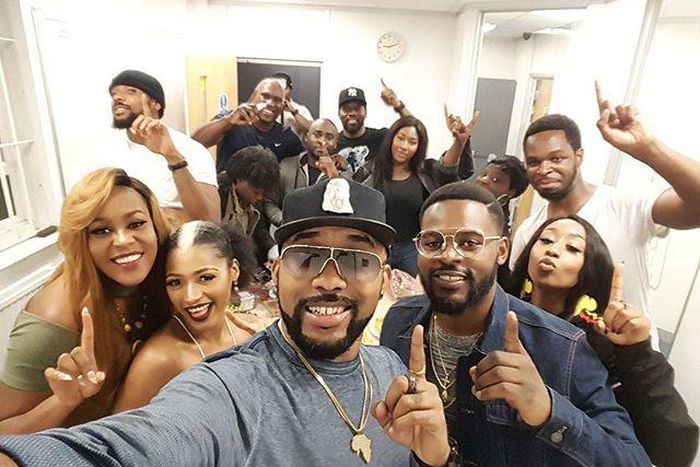 Banky W and the African contingent at the One Africa Music Fest London.