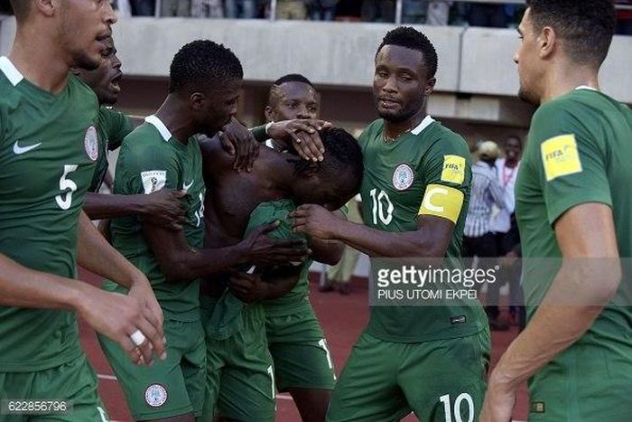 Kelechi Iheanacho, Victor Moses and John Mikel Obi