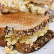 Post-workout egg salad sandwich.