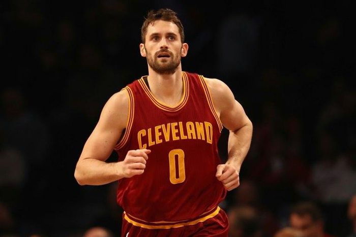 Kevin Love of the Cleveland Cavaliers, pictured on January 6, 2017, is averaging 20.0 points, 11.1 rebounds and 1.9 assists