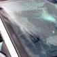 A broken windscreen