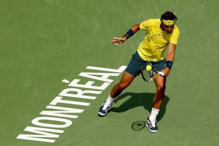 A semi-final run in Montreal would see Rafael Nadal (pictured) supplant Andy Murray atop the ATP rankings