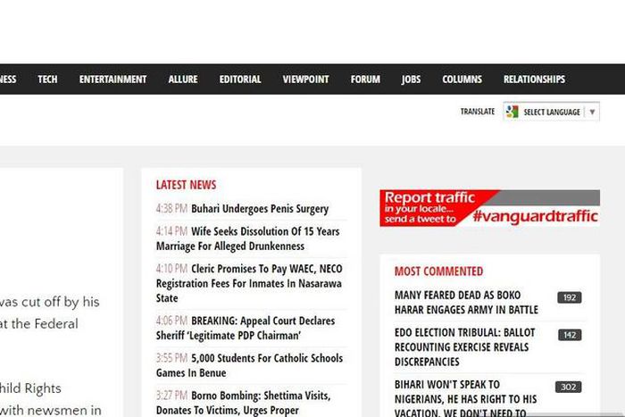 Vanguard's click baiting headline