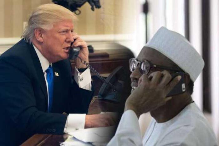 President Buhari and US President, Donald Trump