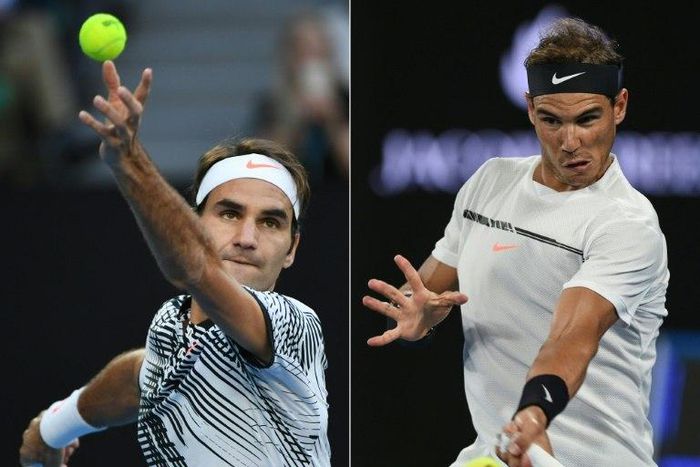 The greatest rivalry in tennis resumes at the final of the Miami Open when Roger Federer (L) and Rafael Nadal (R) meet at Crandon Park on Key Biscayne
