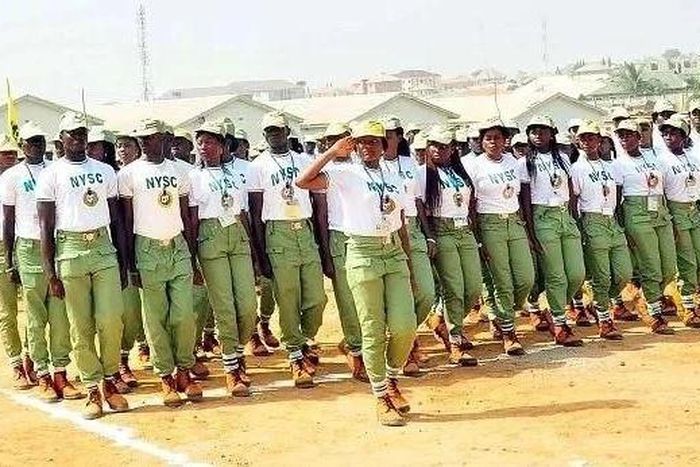 NYSC corps members on parade