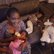 Mercy Johnson is busy with her kids