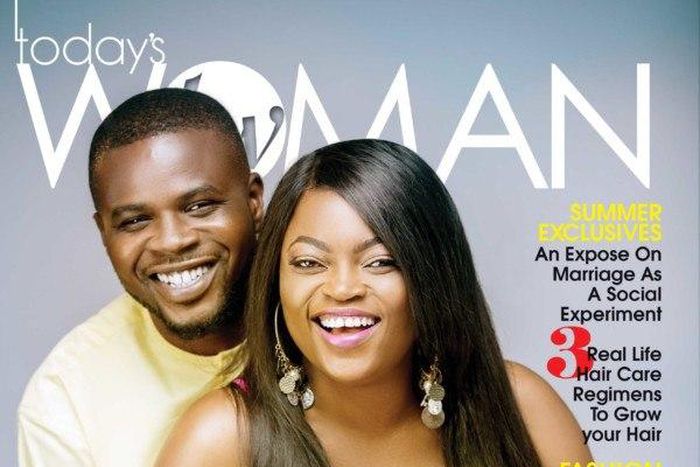 Funke Akindele and JJC Skillz grace the front alluring cover of TW magazine laest issue
