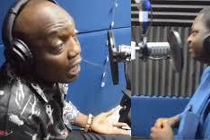 Mabiaku and Adesina in the Radio studio