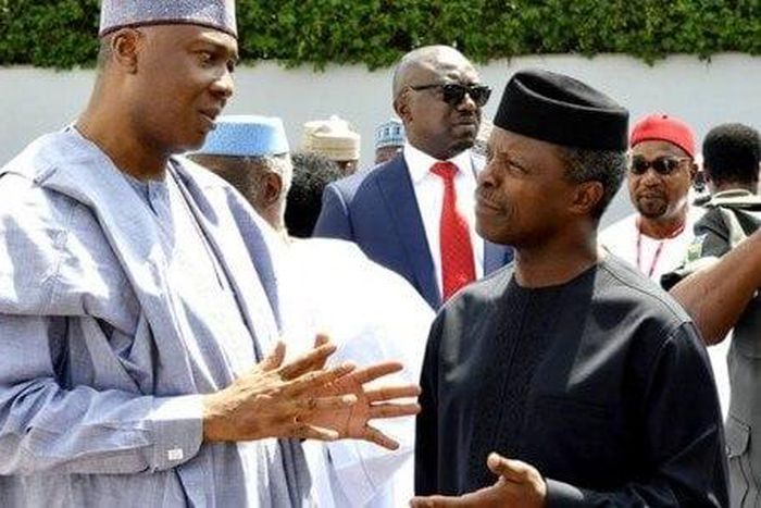 Prof Yemi Osinbajo and Senate President Bukola Saraki