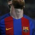 Barcelona's Lionel Messi grimaces during their UEFA Champions League quarter-final second leg football match against Juventus at the Camp Nou stadium in Barcelona on April 19, 2017