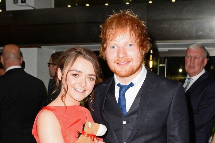 Ed Sheeran and Maisie Williams