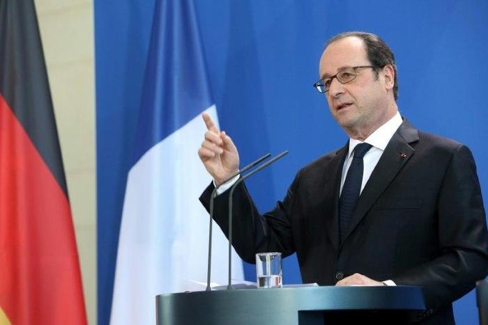 French President Francois Hollande said Europe must "engage in a firm dialogue" with the US with a goal towards solving global problems