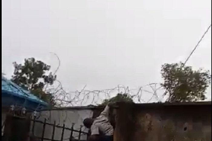 The dead hanging robber