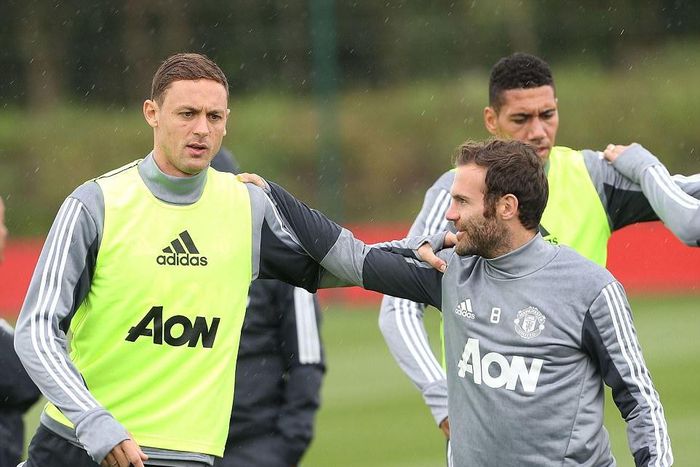 Nemanja Matic and Juan Mata
