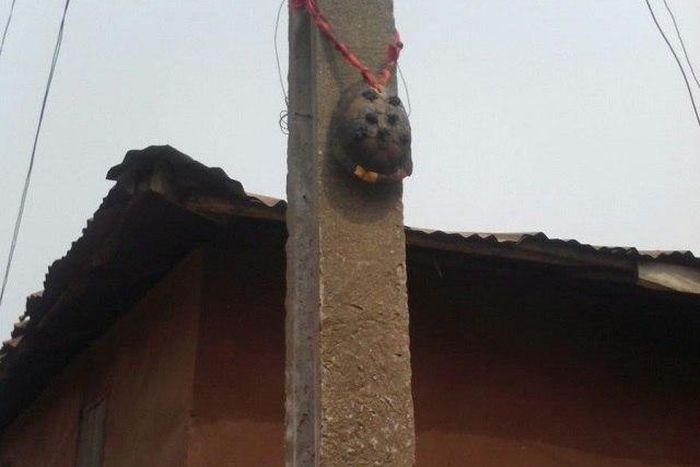 The juju laced PHCN pole