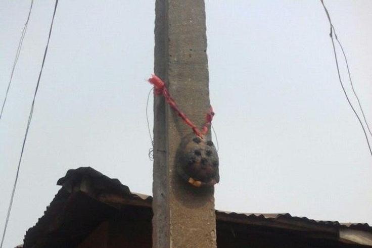 The juju laced PHCN pole