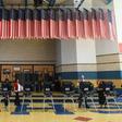 Voters cast their ballots on machines at Cheyenne High School on Election Day on November 8, 2016 in Las Vegas, Nevada