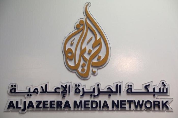 The logo of Al Jazeera Media Network. 
REUTERS/Eric Gaillard
