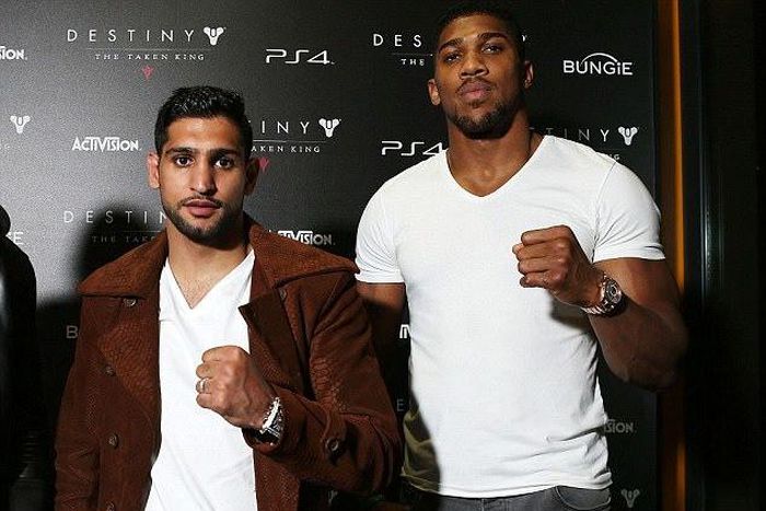 Amir Khan and Anthony Joshua