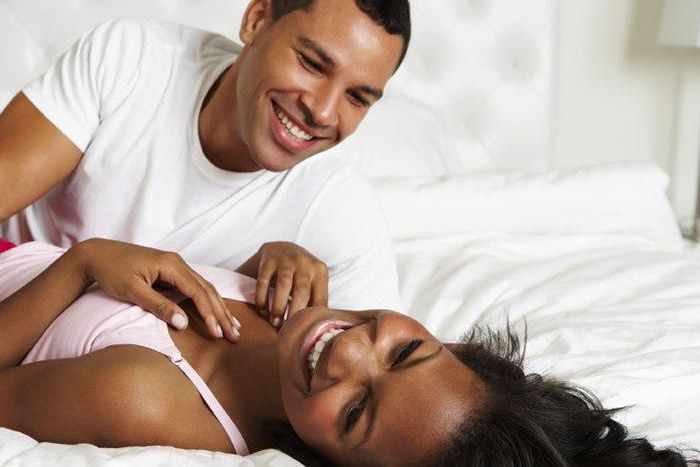 Black couple in love