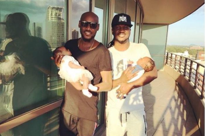 2face, Paul Okoye and his babies