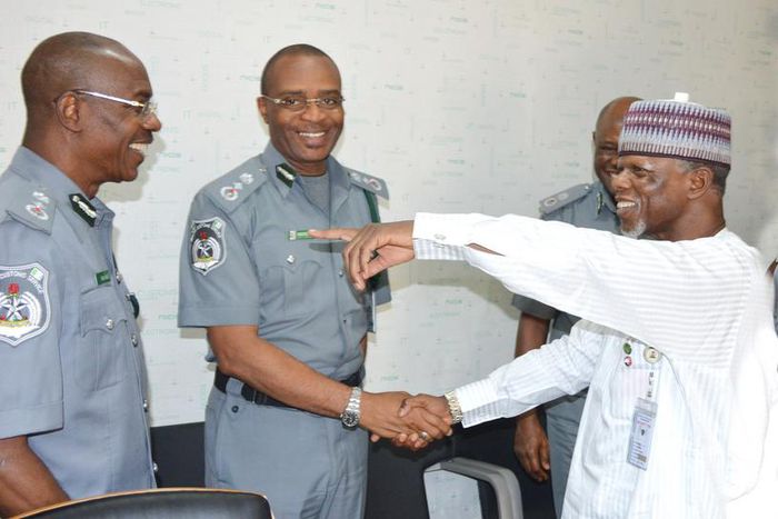 Hameed Ali with some of his officers