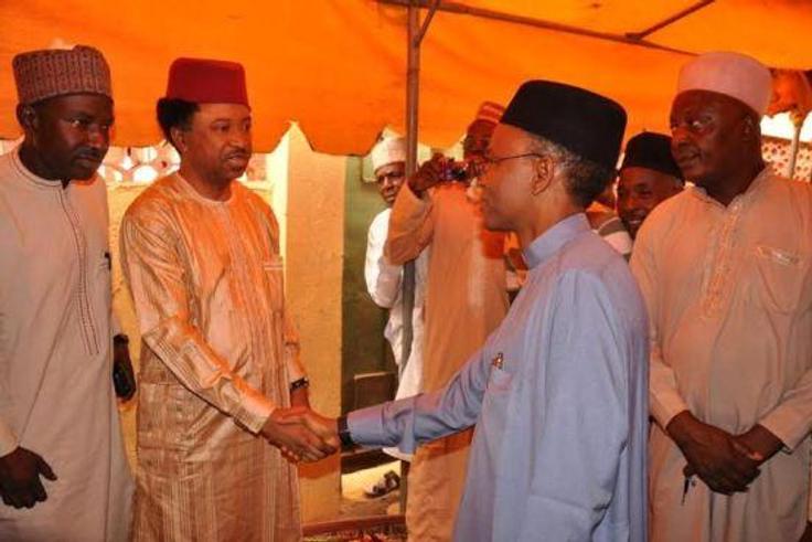 Kaduna State Governor, Nasir El-Rufai visits Senator Shehu Sani on May 23, 2016.