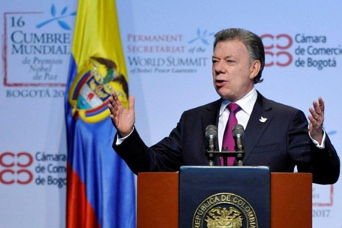 Colombian President Juan Manuel Santos said, "Discrimination, the refugee crisis and the growing, absurd rejection of migrants under a discourse of hate and exclusion that wins over the hearts of frightened people. What can we say to humanity?"