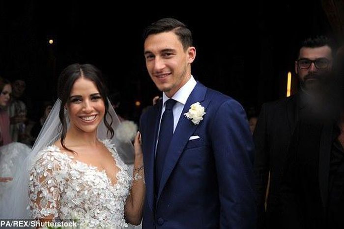 Matteo Darmian and Francesca Cormanni