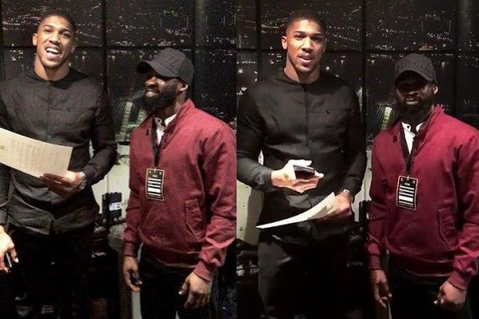 Anthony Joshua and Larry Ekundayo