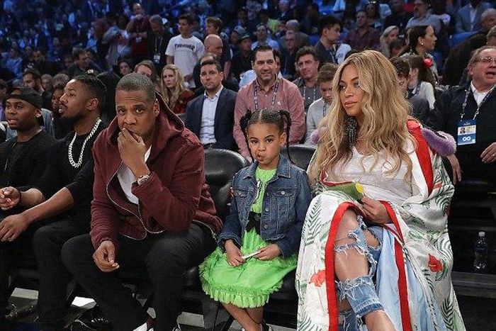 The Carters at the 2017 NBA All Star Game