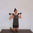 kneeling overhand alternating press