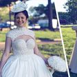 This gorgeous dress is made of toilet paper. Can you believe that?!