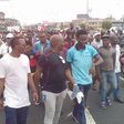 Labour unions protest against government policies in Lagos on February 9, 2017