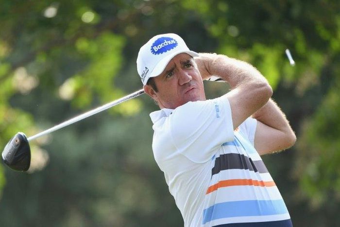 Australia's Scott Hend, who joined a four-way tie for the lead in the second round of the Fiji international