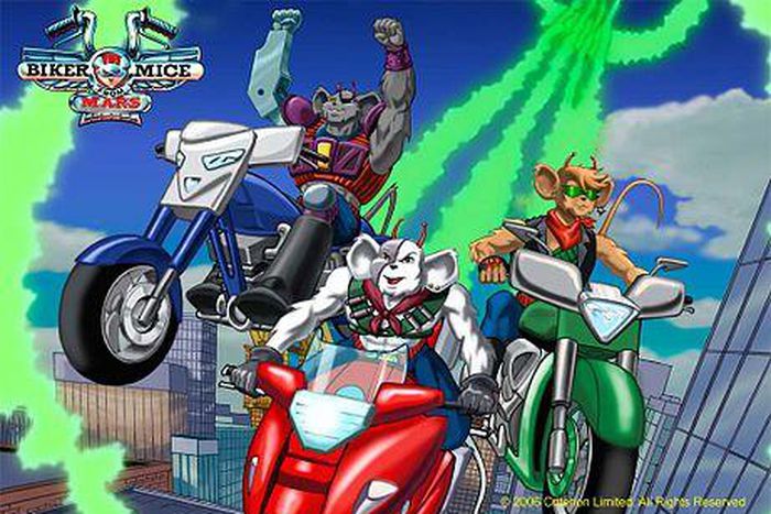 Biker Mice From Mars was one of the prominent cartoons of the Cadbury Breakfast Television block