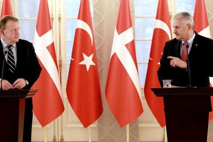 On March 12, 2017, Danish Prime Minister Lars Lokke Rasmussen (L) called on his Turkish counterpart Binali Yildirim (R) to delay a visit planned for later this month because of "tensions" between Ankara and the neighbouring Netherlands